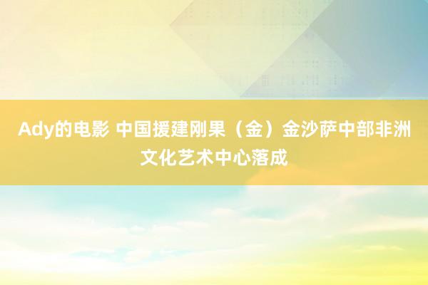 Ady的电影 中国援建刚果（金）金沙萨中部非洲文化艺术中心落成