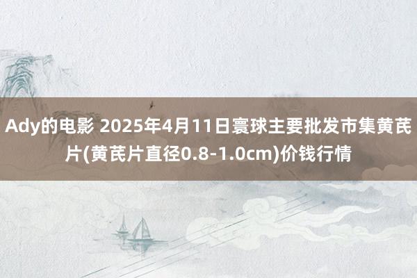 Ady的电影 2025年4月11日寰球主要批发市集黄芪片(黄芪片直径0.8-1.0cm)价钱行情