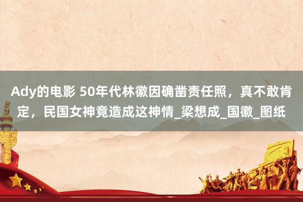 Ady的电影 50年代林徽因确凿责任照，真不敢肯定，民国女神竟造成这神情_梁想成_国徽_图纸